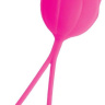 Розовый рельефный вагинальный шарик со шнурком купить в секс шопе