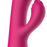 Розовый вибромассажер-кролик Lux - 20 см. купить в секс шопе