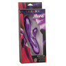 Фиолетовый вибромассажер-кролик Aura Dual Lover - 20,25 см. купить в секс шопе