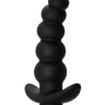 Чёрная анальная ёлочка с вибрацией Ecstasy - 14 см. купить в секс шопе