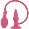 Надувная анальная втулка POPO Pleasure розового цвета - 10 см. купить в секс шопе