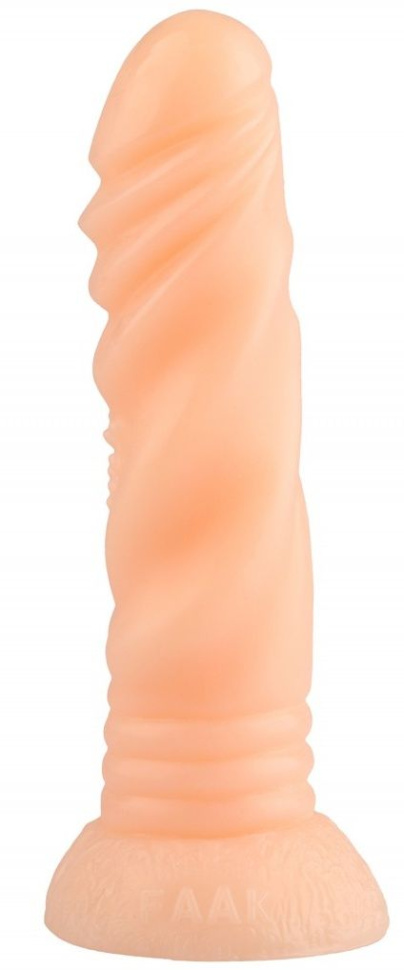 Телесная реалистичная анальная втулка - 21 см. купить в секс шопе