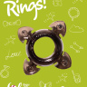 Чёрное эрекционное кольцо Rings Screw купить в секс шопе