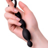 Анальная цепочка черного цвета A-toys - 19,5 см. купить в секс шопе