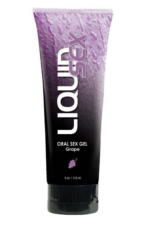 Оральный лубрикант с виноградным вкусом Liquid Sex Oral Sex Gel - 113 гр. купить в секс шопе