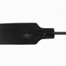 Черный профессиональный стек с тисненной ручкой - 77 см. купить в секс шопе