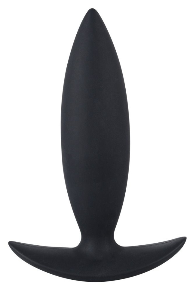 Малая анальная пробка чёрного цвета - 10 см. купить в секс шопе