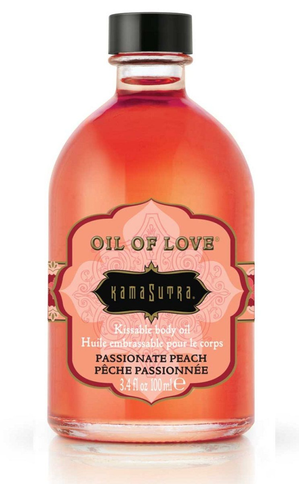 Масло для тела Oil Of Love Passionate Peach с ароматом персика - 100 мл. купить в секс шопе