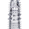 Прозрачная рельефная насадка на палец Arbo - 8 см. купить в секс шопе
