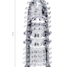 Прозрачная рельефная насадка на палец Arbo - 8 см. купить в секс шопе