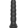 Черный перезаряжаемый мультискоростной вибратор №02 Undulating vibrator - 19 см. купить в секс шопе