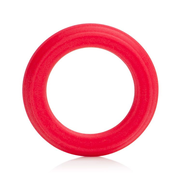 Красное эрекционное кольцо Caesar Silicone Ring купить в секс шопе