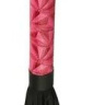 Аккуратная плетка с розовой рукоятью Passionate Flogger - 39 см. купить в секс шопе