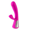 Розовый интерактивный вибратор Kiiroo Ohmibod Fuse - 18 см. купить в секс шопе