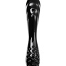Черный двусторонний фаллоимитатор Dazzling Crystal 1 - 18,5 см. купить в секс шопе