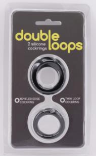Набор из 2 эрекционных колец Double Loops купить в секс шопе