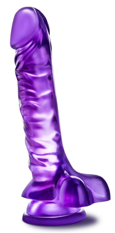 Фиолетовый фаллоимитатор Basic 8 - 22,86 см. купить в секс шопе