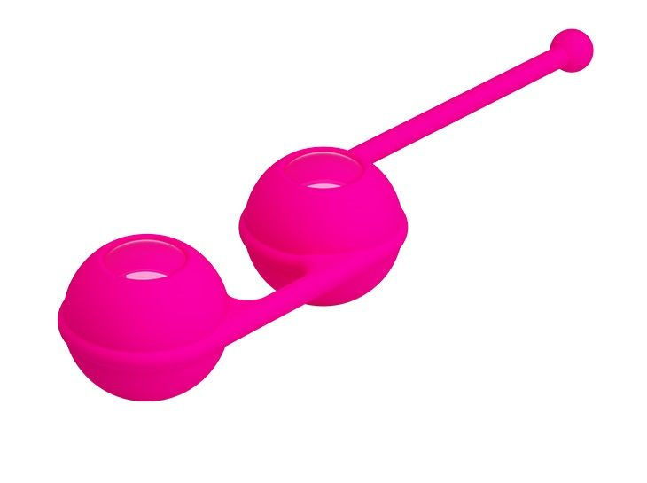 Ярко-розовые вагинальные шарики Kegel Tighten Up III купить в секс шопе