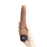 Кофейный анальный вибратор 7  Slim Anal Realistic Vibrator - 20 см. купить в секс шопе