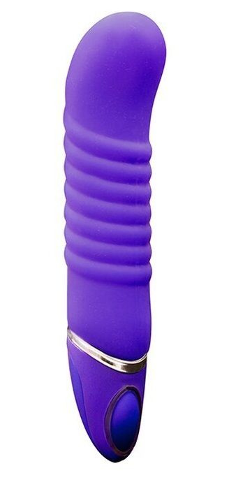 Фиолетовый перезаряжаемый вибратор PROVIBE - 14 см. купить в секс шопе
