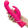 Розовый вибратор-кролик G-Spot Rechargeable Rabbit Vibrator - 24,1 см. купить в секс шопе