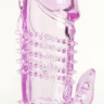 Фиолетовая насадка с коготком и шипами - 13 см. купить в секс шопе