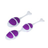 Фиолетовые вагинальные шарики из силикона: 2+1 купить в секс шопе