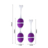 Фиолетовые вагинальные шарики из силикона: 2+1 купить в секс шопе