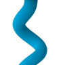 Голубая анальная пробка с хвостом-спиралью Oinkz купить в секс шопе