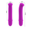 Фиолетовый вибратор Pretty Love Antony - 11,7 см. купить в секс шопе