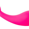 Гладкий розовый стимулятор с ручкой-кольцом Dildo Naughty Pink - 18,5 см. купить в секс шопе