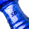Синий двусторонний стеклянный фаллоимитатор Double Crystal - 19,5 см. купить в секс шопе