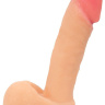 Телесный реалистичный фаллоимитатор с присоской - 17 см. купить в секс шопе