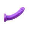 Фиолетовый страпон на черных трусиках Harness and Probe - 16,5 см. купить в секс шопе