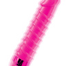Розовый вибромассажер с винтовыми ребрышками Candy Twirl Massager - 16,5 см. купить в секс шопе