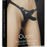 Чёрный страпон Pleasure Strap-On - 14,5 см. купить в секс шопе
