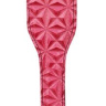 Розовый пэддл с геометрическим рисунком - 32 см. купить в секс шопе