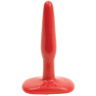 Красная тонкая анальная пробка Butt Plugs Smooth Classic Slim/Small - 10,5 см. купить в секс шопе