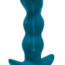 Бирюзовый анальный вибромассажёр Naughty - 14,5 см. купить в секс шопе