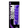 Фиолетовый перезаряжаемый вибратор с ребрышками PROVIBE - 14 см. купить в секс шопе