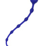 Синяя силиконовая анальная цепочка Froggy - 27,4 см. купить в секс шопе