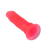 Розовый стимулятор-фаллос на присоске - 20,5 см. купить в секс шопе