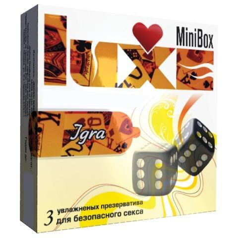 Презервативы Luxe Mini Box  Игра  - 3 шт. купить в секс шопе