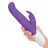 Фиолетовый G-стимулятор с клиторальным отростком - 24 см. купить в секс шопе