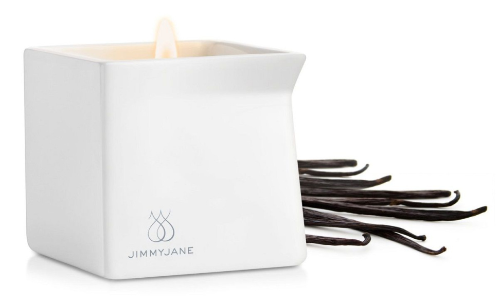 Массажная свеча JimmyJane Afterglow Massage Candle с ароматом ванили купить в секс шопе