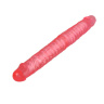 Розовый двусторонний гнущийся фаллоимитатор - 36 см. купить в секс шопе