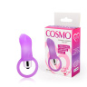 Лиловый вибростимулятор Cosmo с петелькой купить в секс шопе