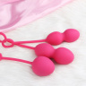 Набор розовых вагинальных шариков Nova Ball со смещенным центром тяжести купить в секс шопе