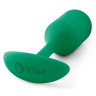 Зеленая пробка для ношения B-vibe Snug Plug 2 - 11,4 см. купить в секс шопе