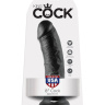 Чёрный фаллоимитатор 8  Cock - 20,3 см. купить в секс шопе